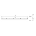 drawing - door track dimensions