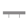 image - bumper rear assembly 93w 12"
