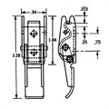 drawing - latch dimensions