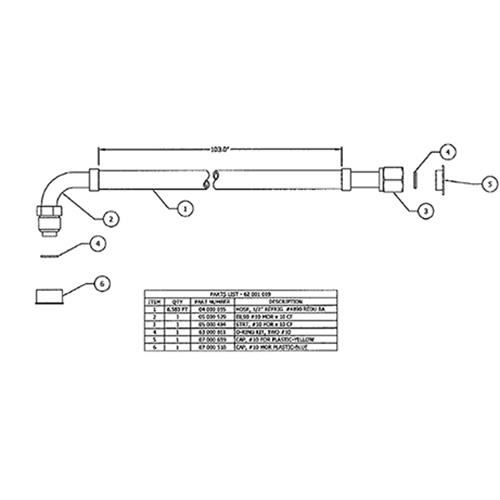image - #10 hose assembly