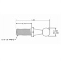 image - ball stud   .31-18 x  3/4"