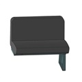 image - seat 36" bench fixed black