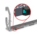 location of bumper backing plate P/N  217057404