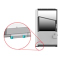 location of door guide shims