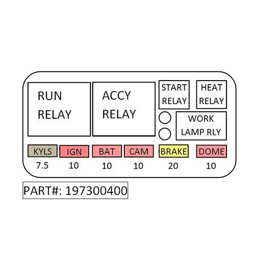 Step Van Fuse Box Label Olson Parts