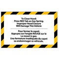 image - hood instruction label EN/FR 43001025