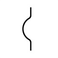 profile drawing - rub rail P/N 210039405