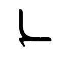 profile - floor to side angle p/n 215031507