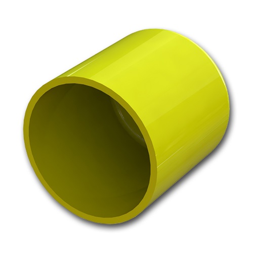 image - yellow pipe rail end cap
