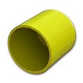 image - yellow pipe rail end cap