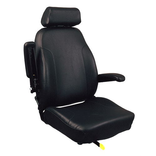 black vinyl seat with arms P/N 47004325