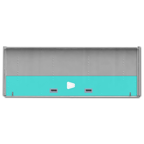 image - overhead door with bottom panel highlighted