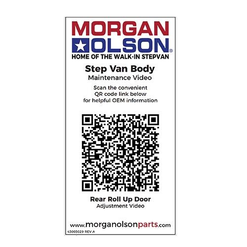 image - decal - roll up door  qr code