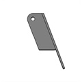image - bracket prop hood steel