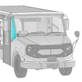 Location of C250 side window triangle glass