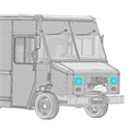 location of front headlamps